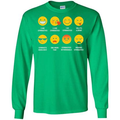 Gymnastic Lovers T-shirt Emoji Irish Green