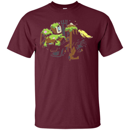 Film T-shirt Bastion Overgrown Spray T-shirt Maroon