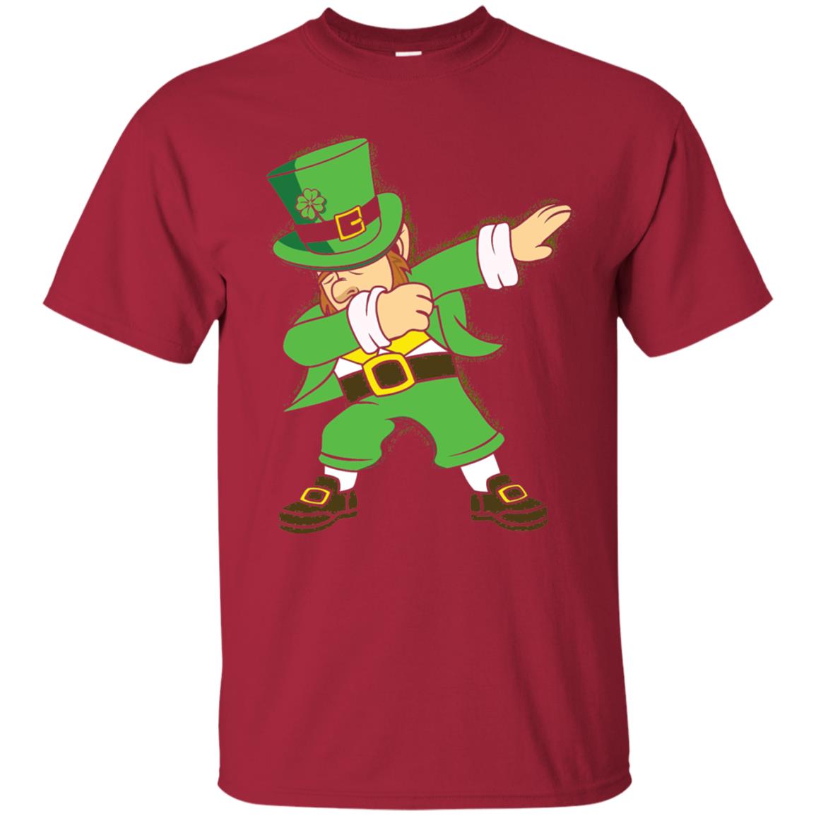 Dabbing Leprechaun Irish Dab Dance St Patrick_s Day T-shirt Cardinal