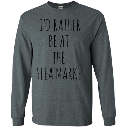 I_d Rather Be At The Flea Market T-shirt Dark Heather