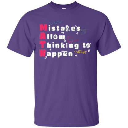 Mistakes Allow Thinking To Happen Shirt Purple