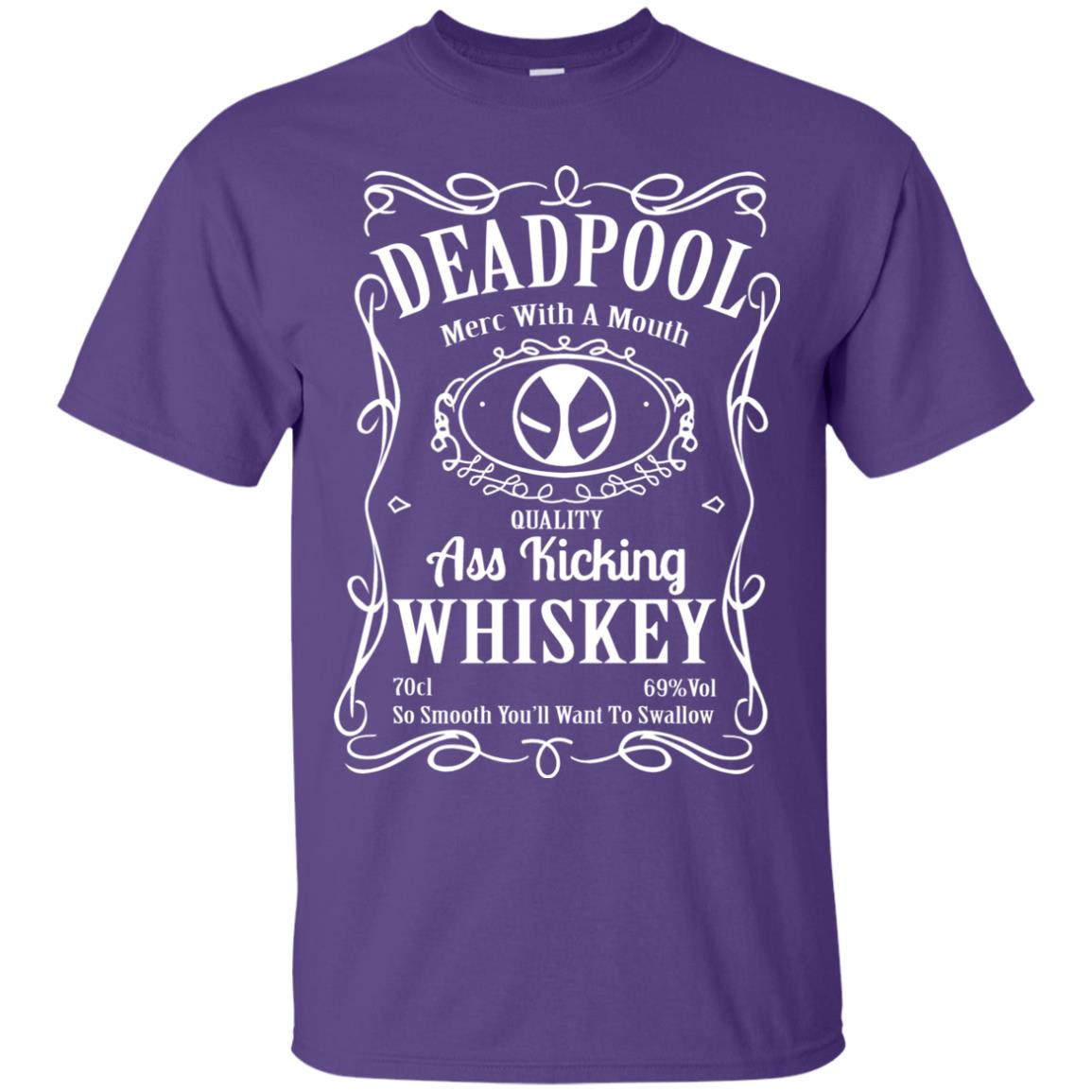 Deadpool Merc With A Mouth Quality Kiching Whiskey So Smooth You Will Want To Swallow Purple