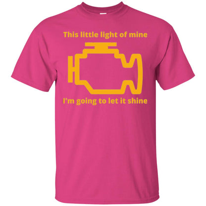 This Little Light Of Mine - Check Engine Light T-shirt Heliconia
