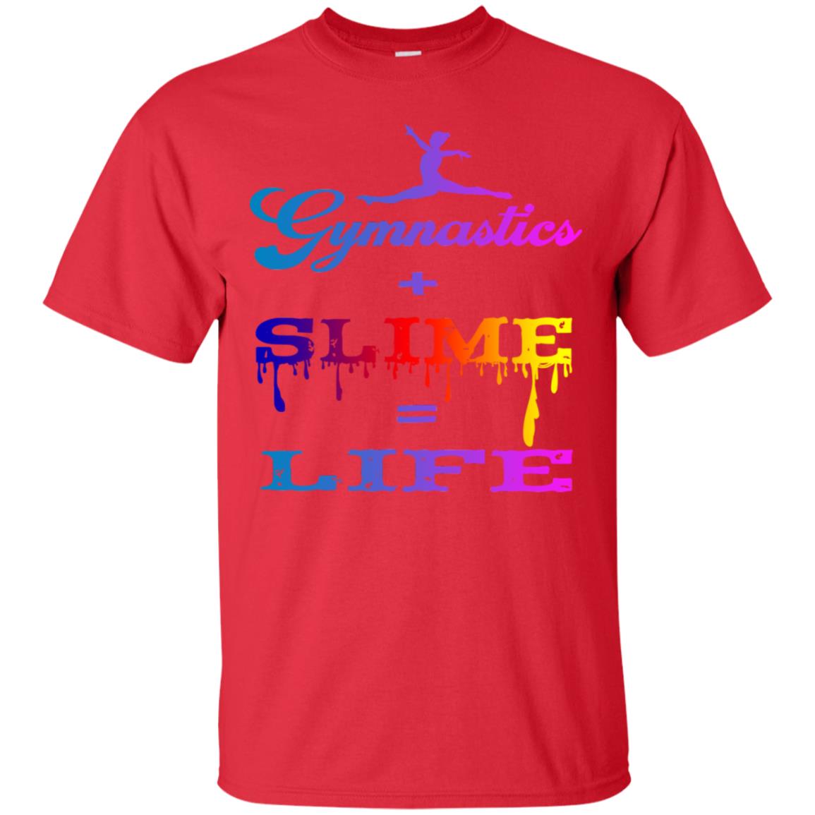 Gymnastics Smile Life Shirt For Womens Red