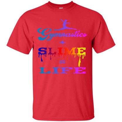 Gymnastics Smile Life Shirt For Womens Red
