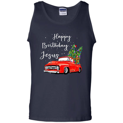 Happy Birthday Jesus Christian Christ X-mas Gift Shirt Navy