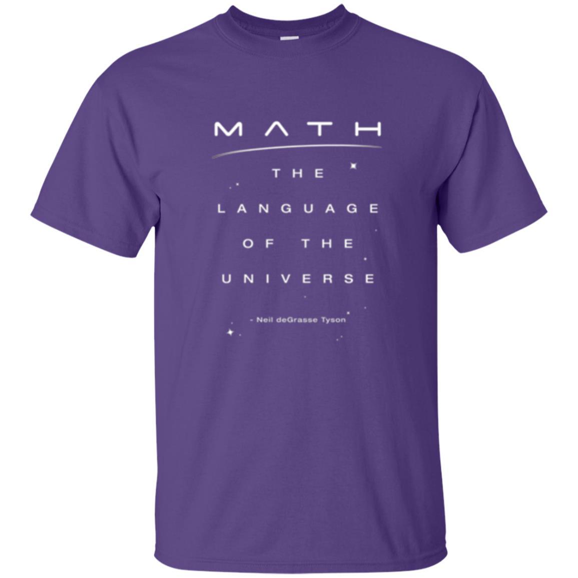 Math Lover T-shirt The Language Of The Universe Purple