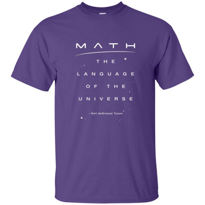 Math Lover T-shirt The Language Of The Universe Purple