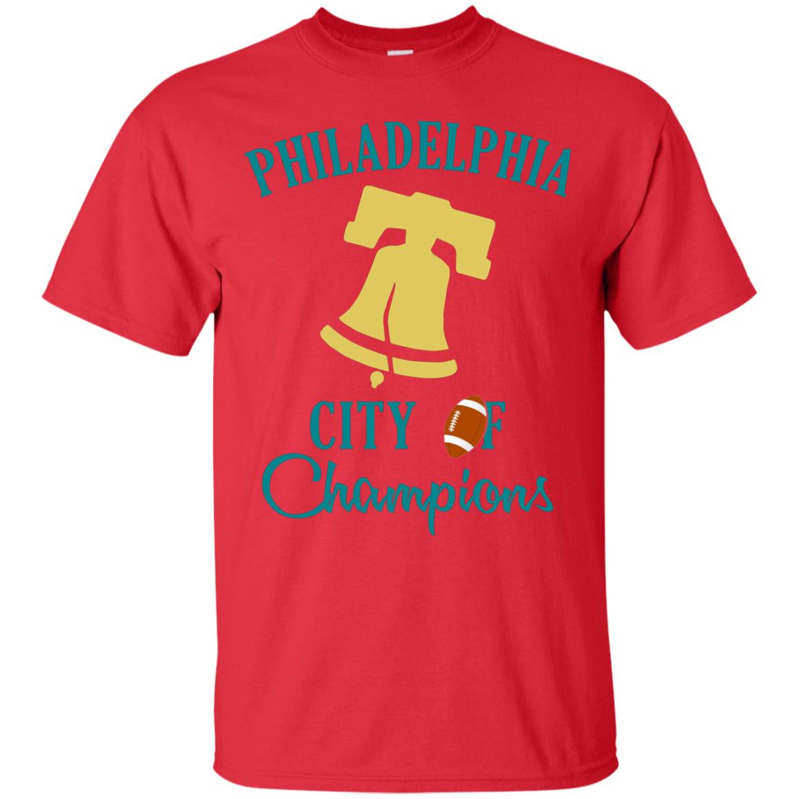 Football Lover T-shirt Philadelphia City Of Champion Red