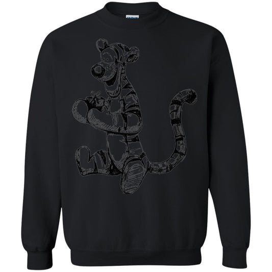 Movie T-shirt Tigger Sketch Black