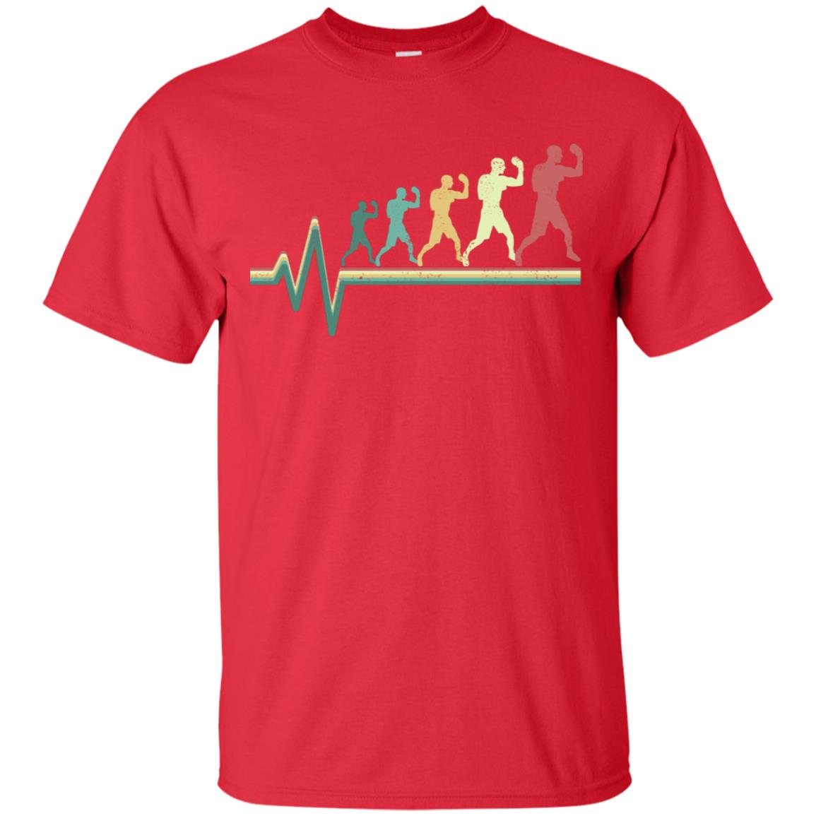 Boxing Heartbeat Boxer Gift Shirt Red
