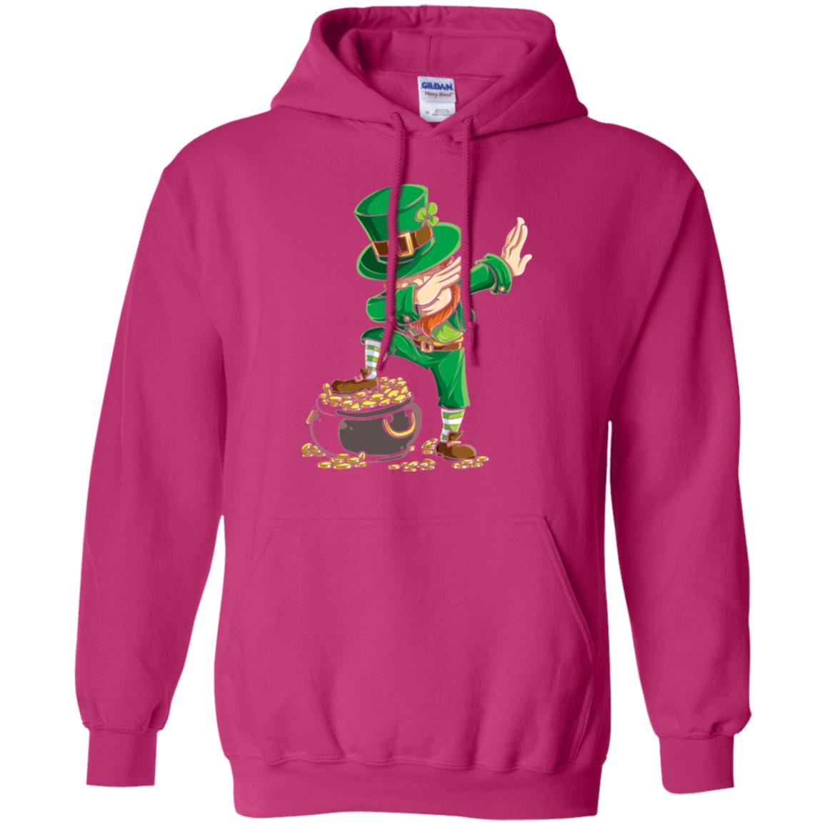 Dabbing Leprechaun Saint Patrick's Day T-shirt Heliconia
