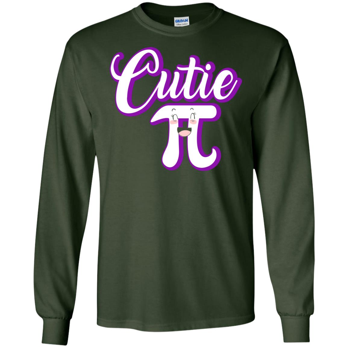Cutie Pi Math Teacher T-shirt Forest Green
