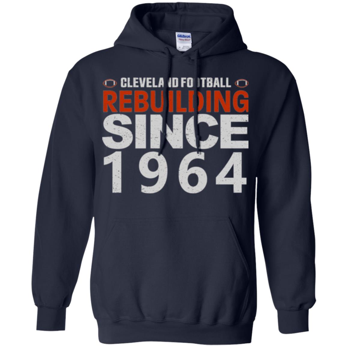 Football T-shirt Cleveland Football Rebuilding Since 1964 Navy