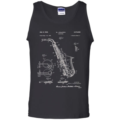 Saxophone Patent Graphic T-shirt Black