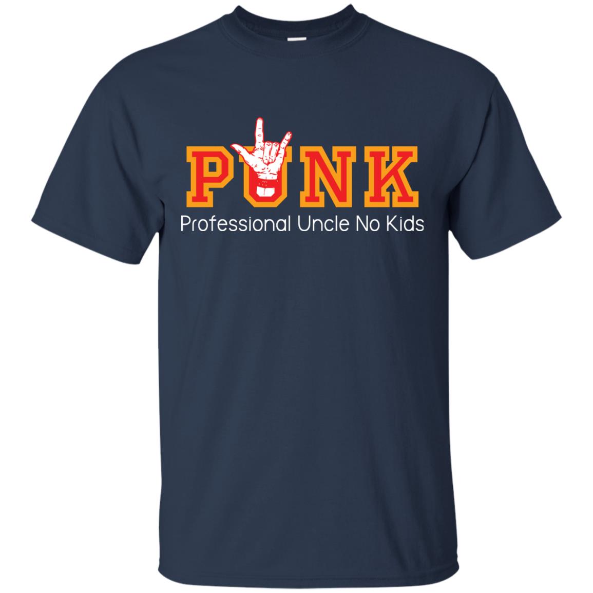 Uncle T-shirt Punk Professional Uncle No Kids Navy