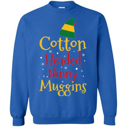 Funny Elf T-shirt Cotton Headed Ninny Muggins Royal