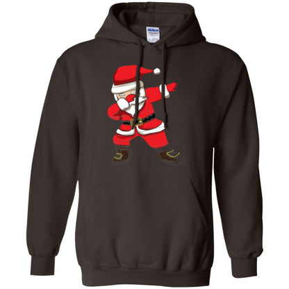 Christmas T-shirt Dabbing Santa Christmas T-shirt Dark Chocolate