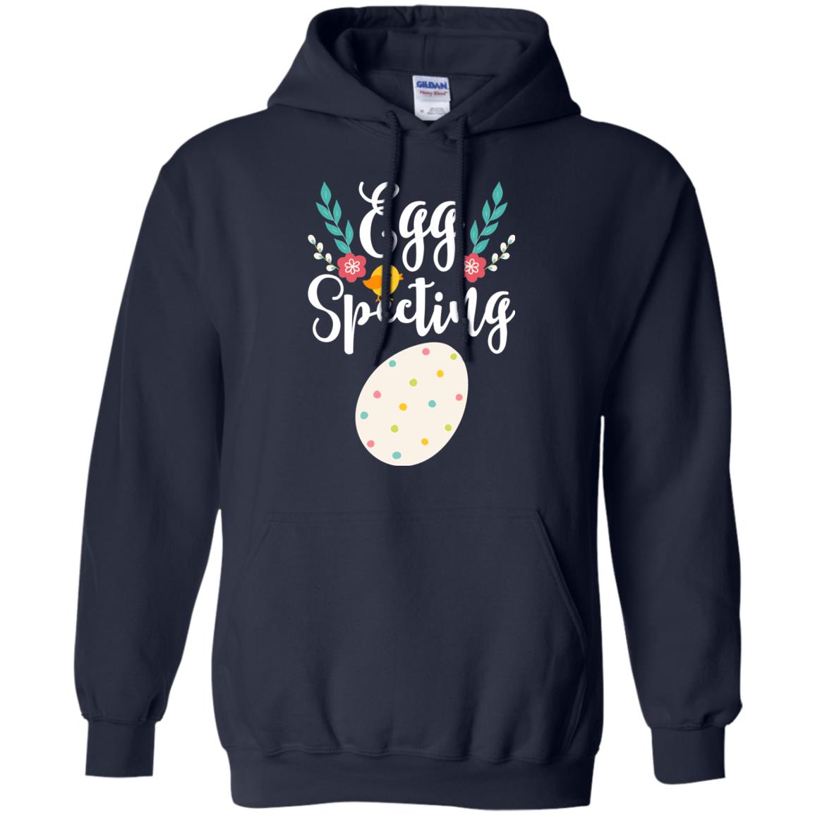Egg Specting Announcement Pregnant Easter T-shirt Navy