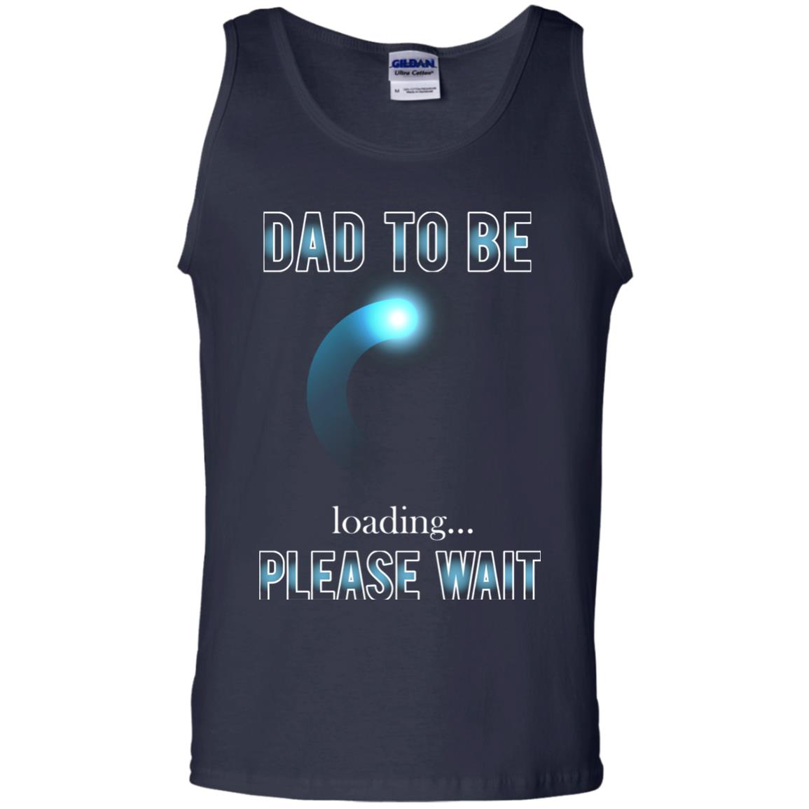 Daddy T-shirt Dad To Be Loading Please Wait Navy