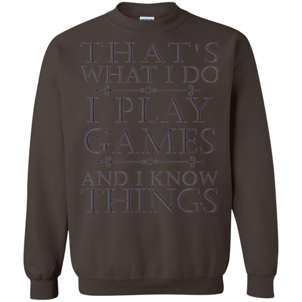 Gamer T-shirt That's What I Do I Play Games Dark Chocolate