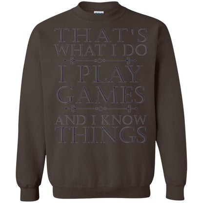 Gamer T-shirt That's What I Do I Play Games Dark Chocolate