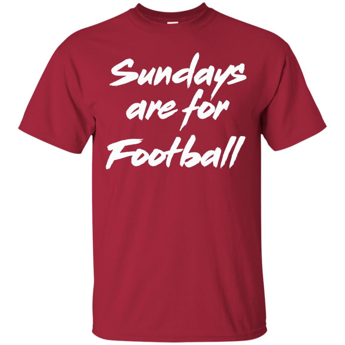 Football Lover T-shirt Sundays Are For Football Cardinal