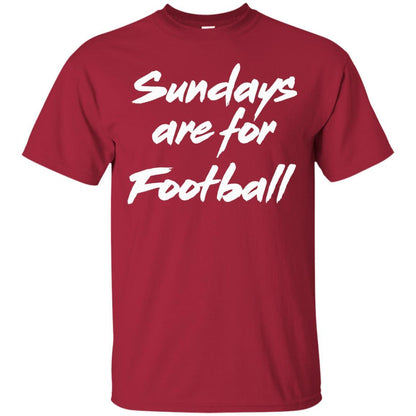 Football Lover T-shirt Sundays Are For Football Cardinal