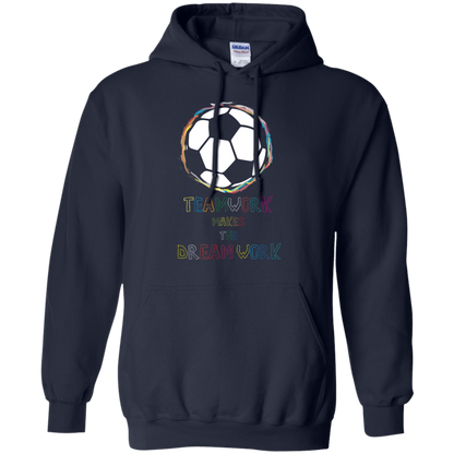 Soccer T-shirt Teamwork Makes The Dreamwork Navy