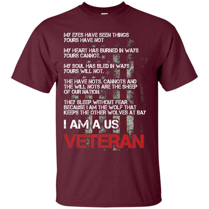 I Am A Us Veteran My Eyes My Heart My Soul Maroon