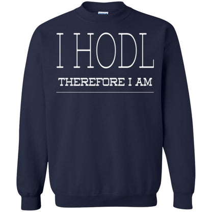 I Hodl Therefore I Am T-shirt Navy