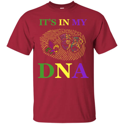 Mardi Gras T-shirt It's In My Dna Cardinal
