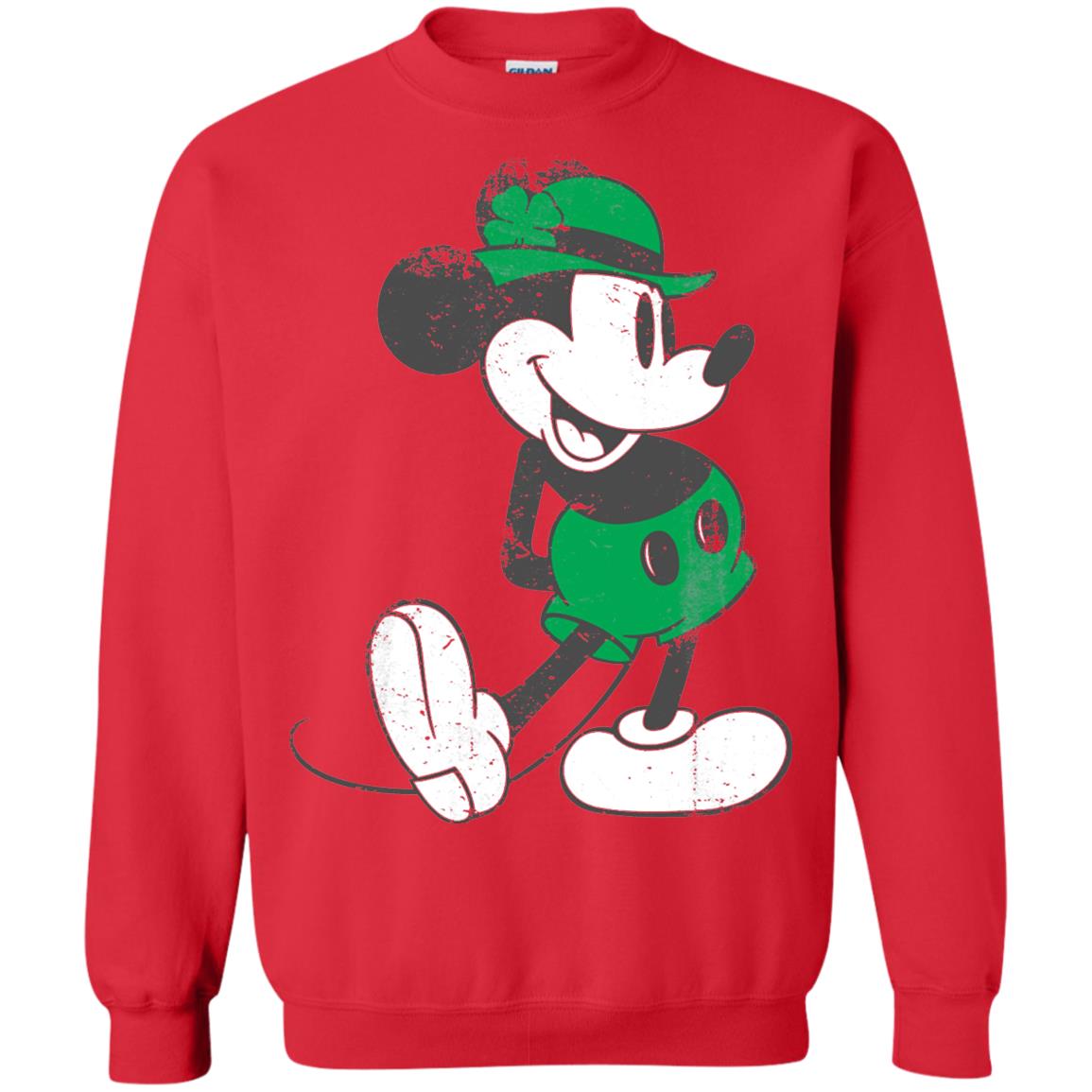 Mickey Mouse St. Patrick_s Day T-shirt Red