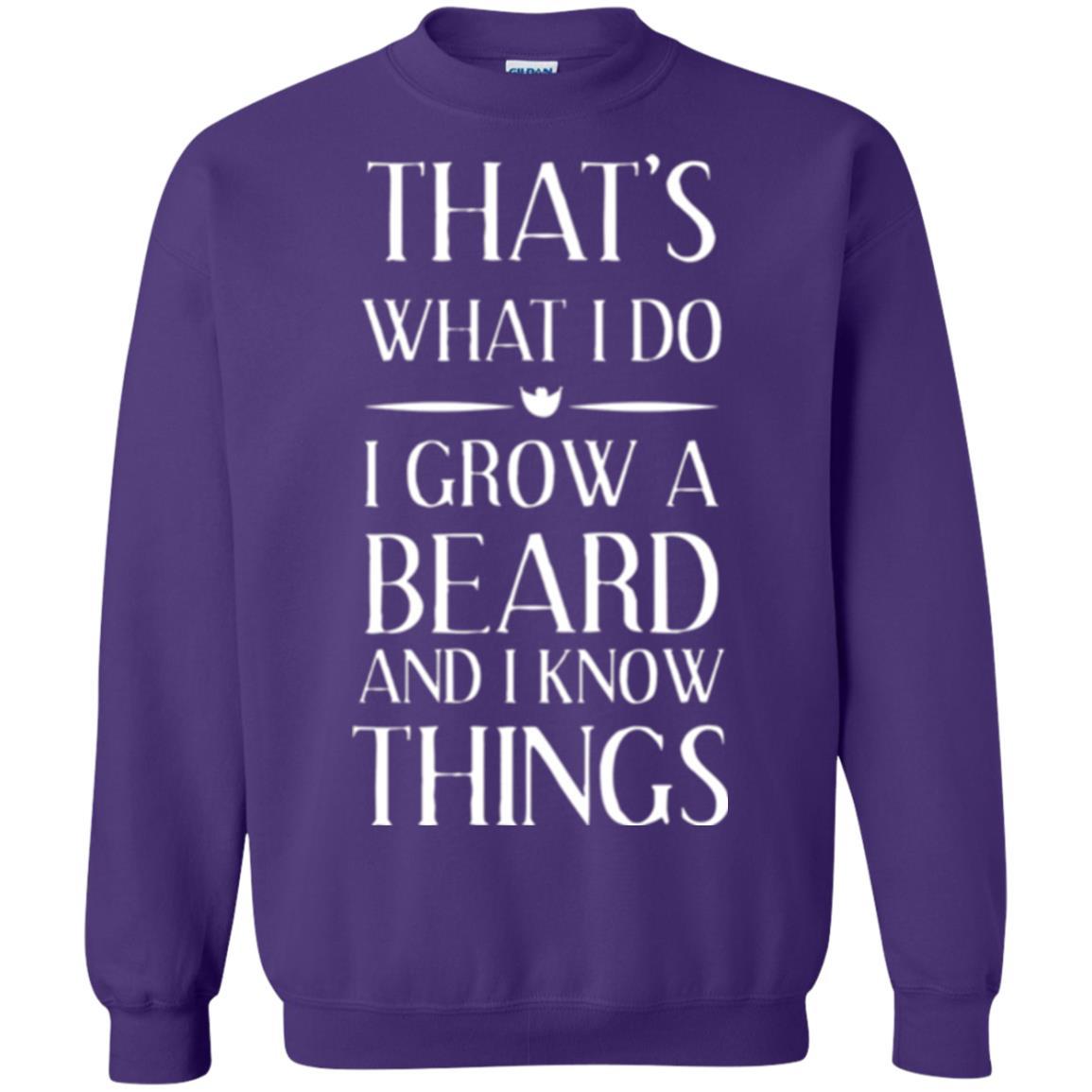Beard T-shirt That_s What I Do I Grow A Beard Purple