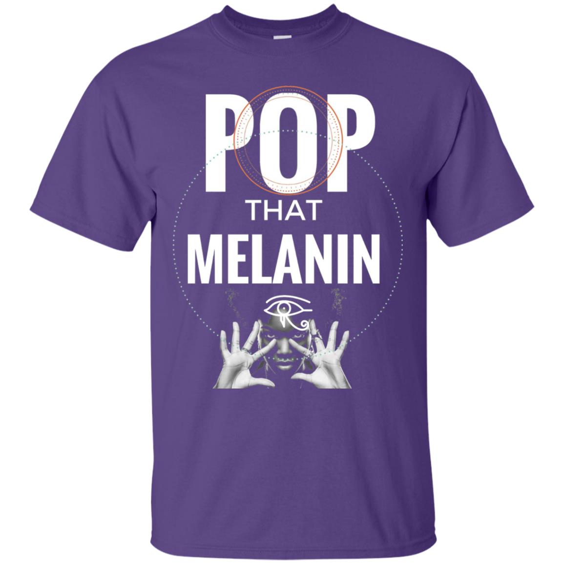 Pop That Melanin African American Nubian T-shirt Purple