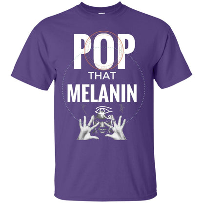Pop That Melanin African American Nubian T-shirt Purple