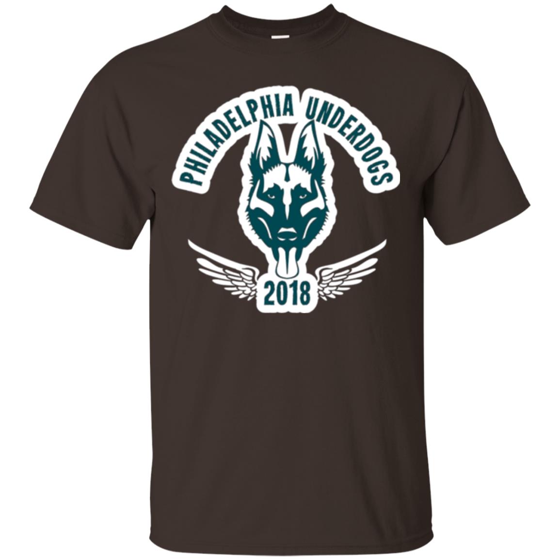 Dog Lover T-shirt Philadelphia Underdogs Dark Chocolate