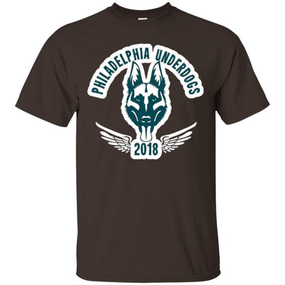 Dog Lover T-shirt Philadelphia Underdogs Dark Chocolate