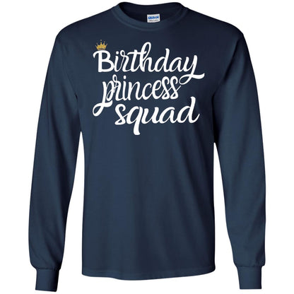 Birthday T-shirt Princess Squad Navy