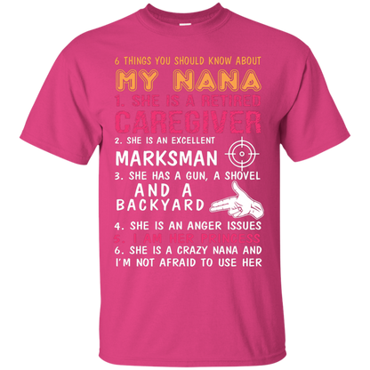 Family T-Shirt 6 Things You Should Know About My Nana Heliconia