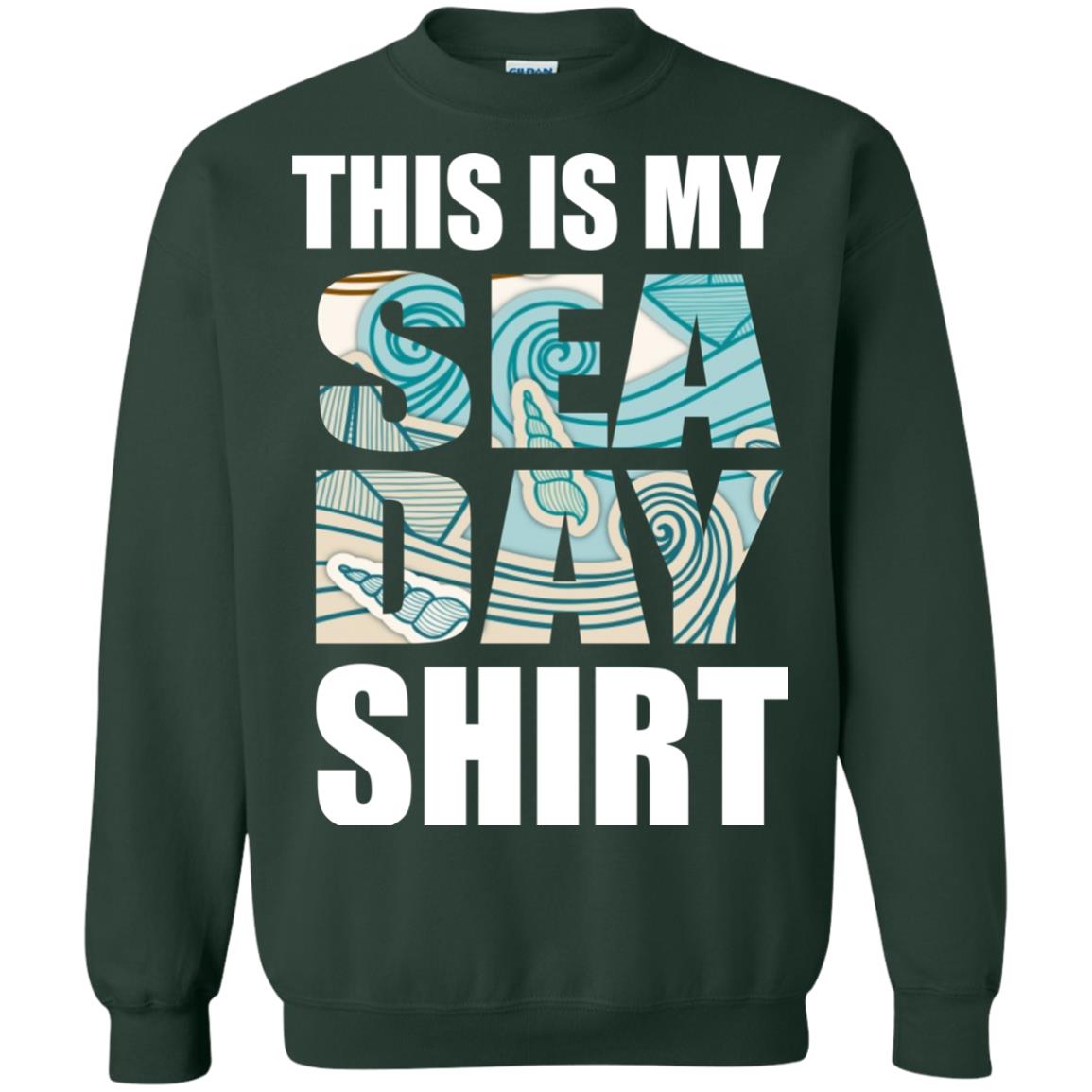 Summer Vacation T-shirt This Is My Sea Day Forest Green