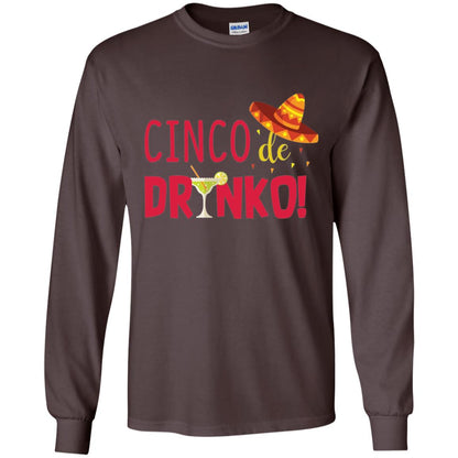 Cinco De Drinko Cinco Mayo 2018 Drinking T-shirt Dark Chocolate