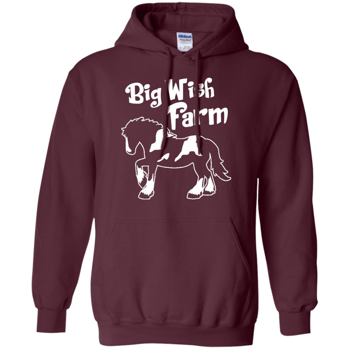 Big Wish Farm Horse Shirt Maroon