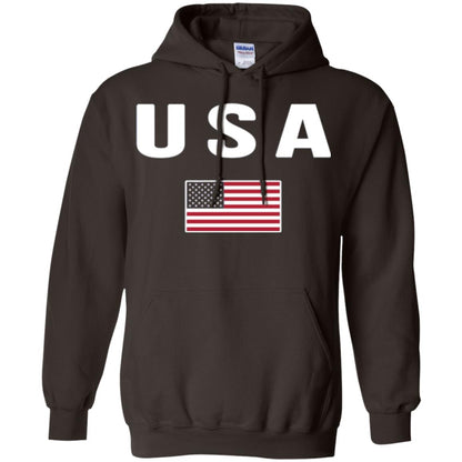 American Flag Us America United States T-shirt Dark Chocolate