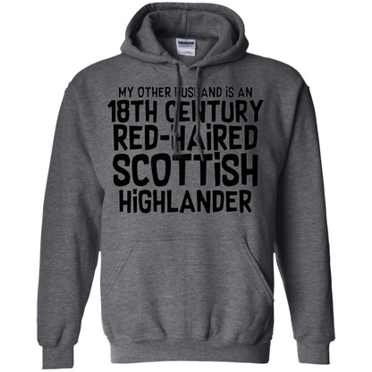Wife T-shirt My Other Husband Is An 18th Century Red-haired Dark Heather