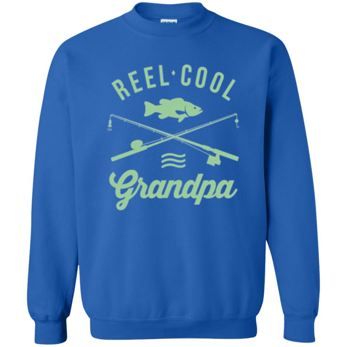 Fisherman T-shirt Retired Grandpa Reel Cool Royal