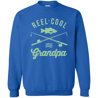 Fisherman T-shirt Retired Grandpa Reel Cool Royal