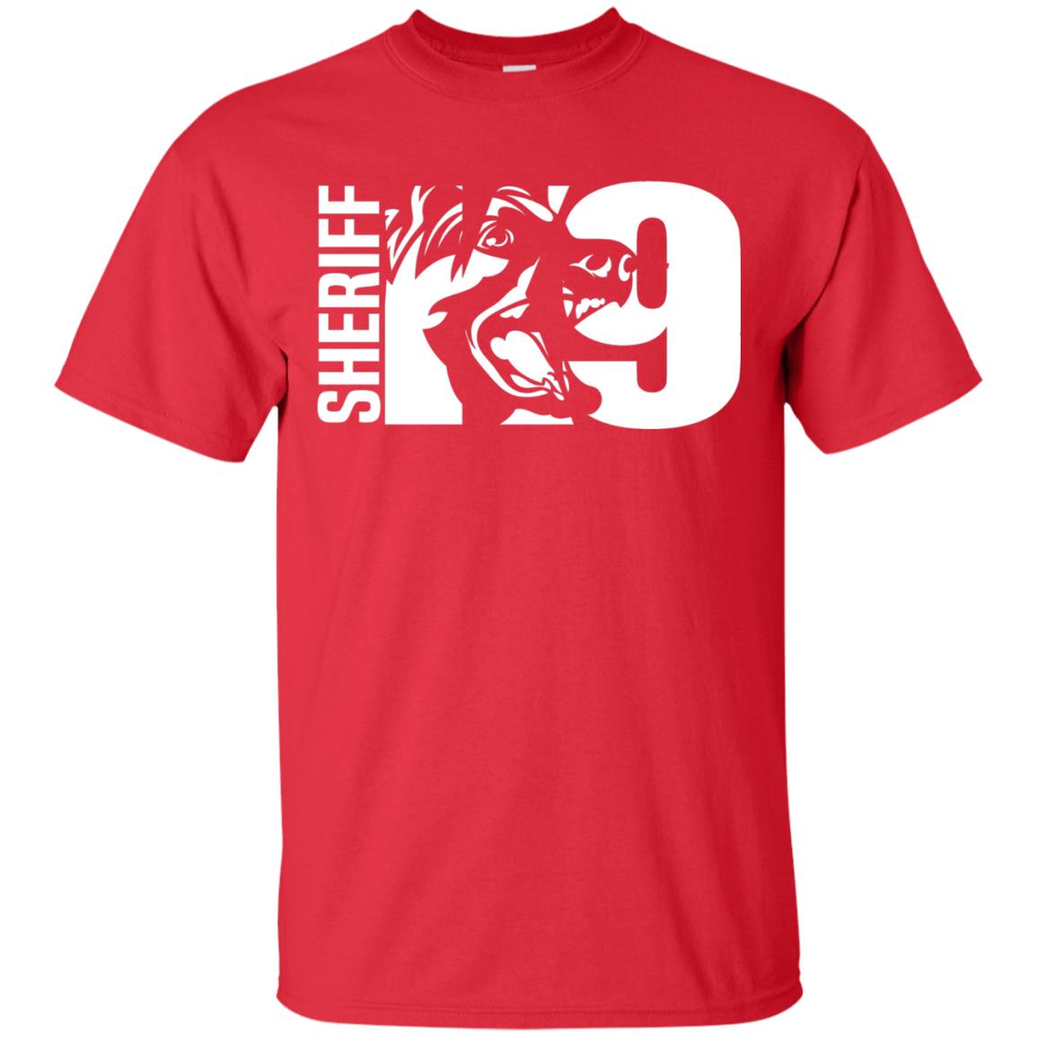 K-9 Sheriff Deputy Hoodie Leo Off Duty Cops Law Enforcement T-shirt Red