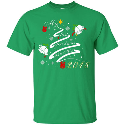 My Last Christmas As A Miss 2018 X-mas Shirt For Married Womens Irish Green