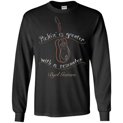 Funny Guitar Shirt Picking Is Greater With A Reasonator Black